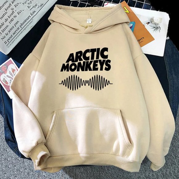 Comfortable Rock Arctic Monkeys Print Hoodie Hip Hop Coats Rapper Sweater Unisex - Picture 4 of 7